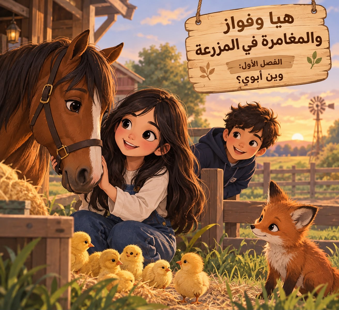 هيا وفواز والمغامرة في المزرعة